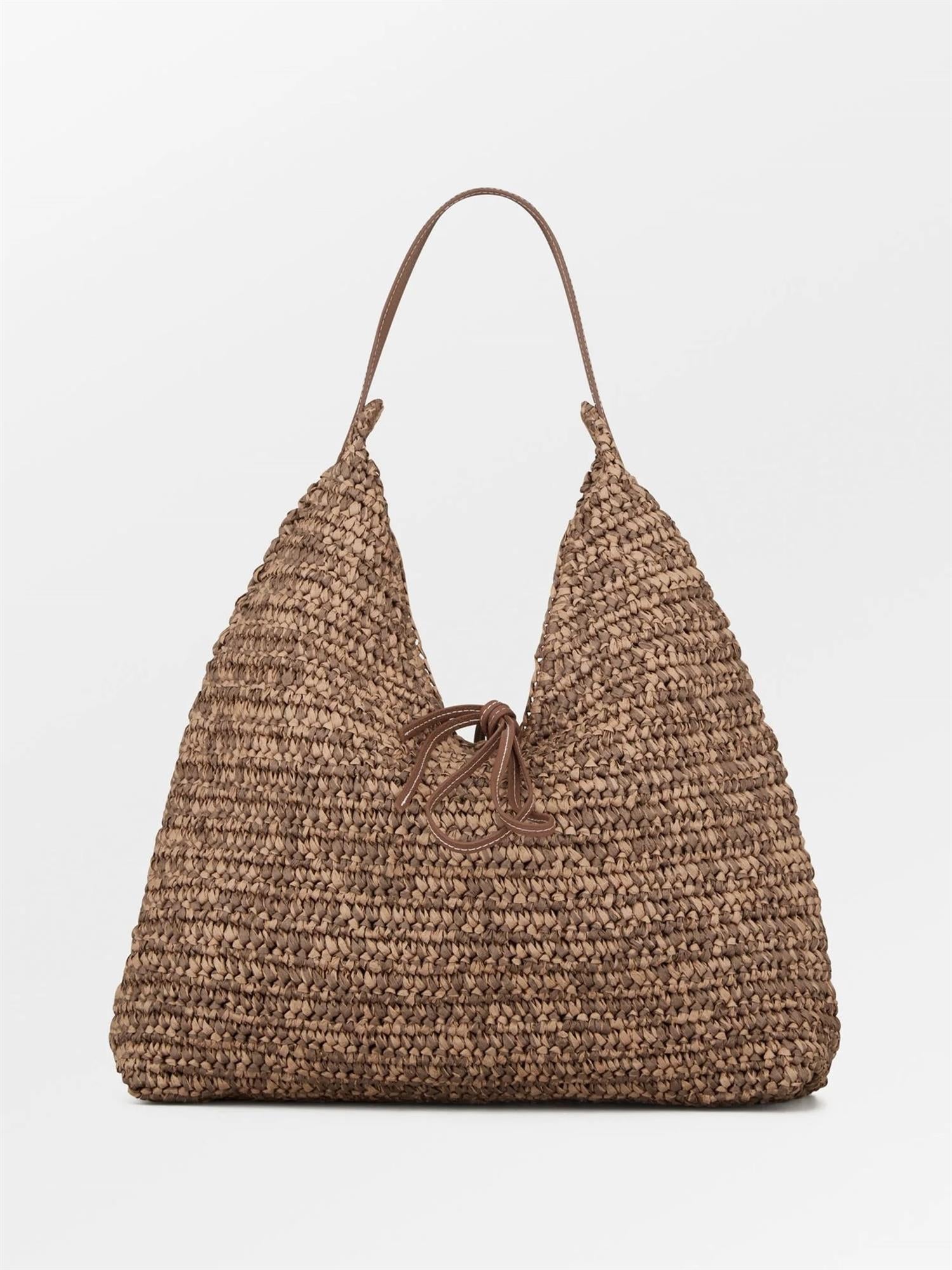 Paper Straw Siena Bag, Brown