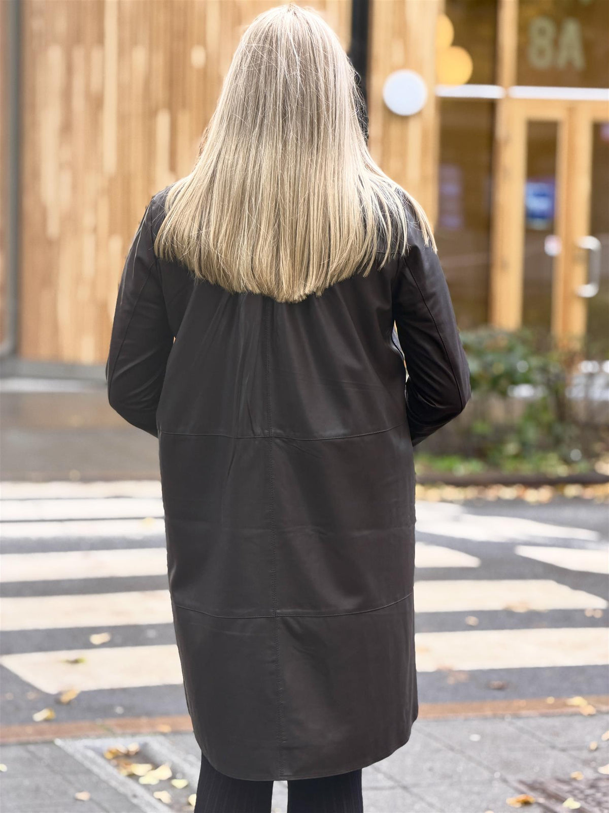 Oversized Shirt Dress, Brown