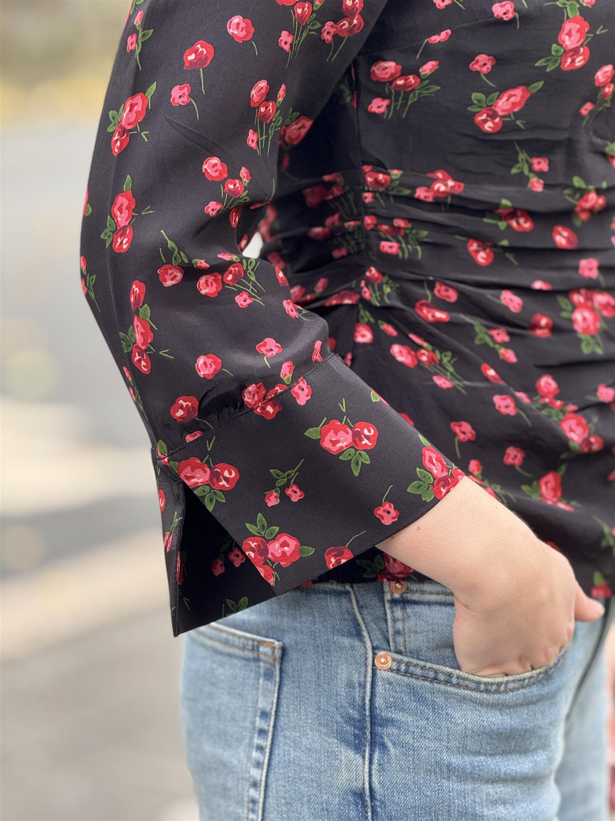 Bohemian Shirt, Black/Red
