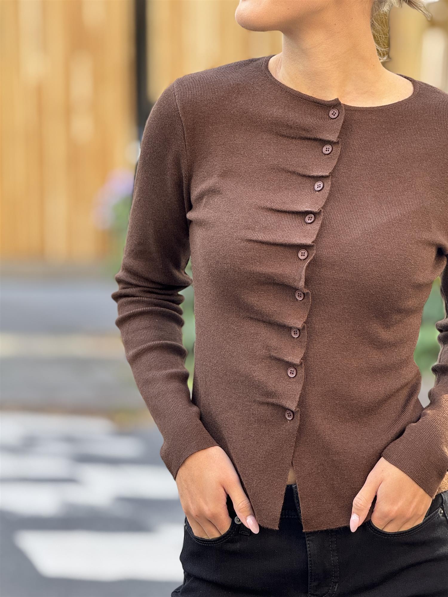 GAMIRA Cardigan, Brown