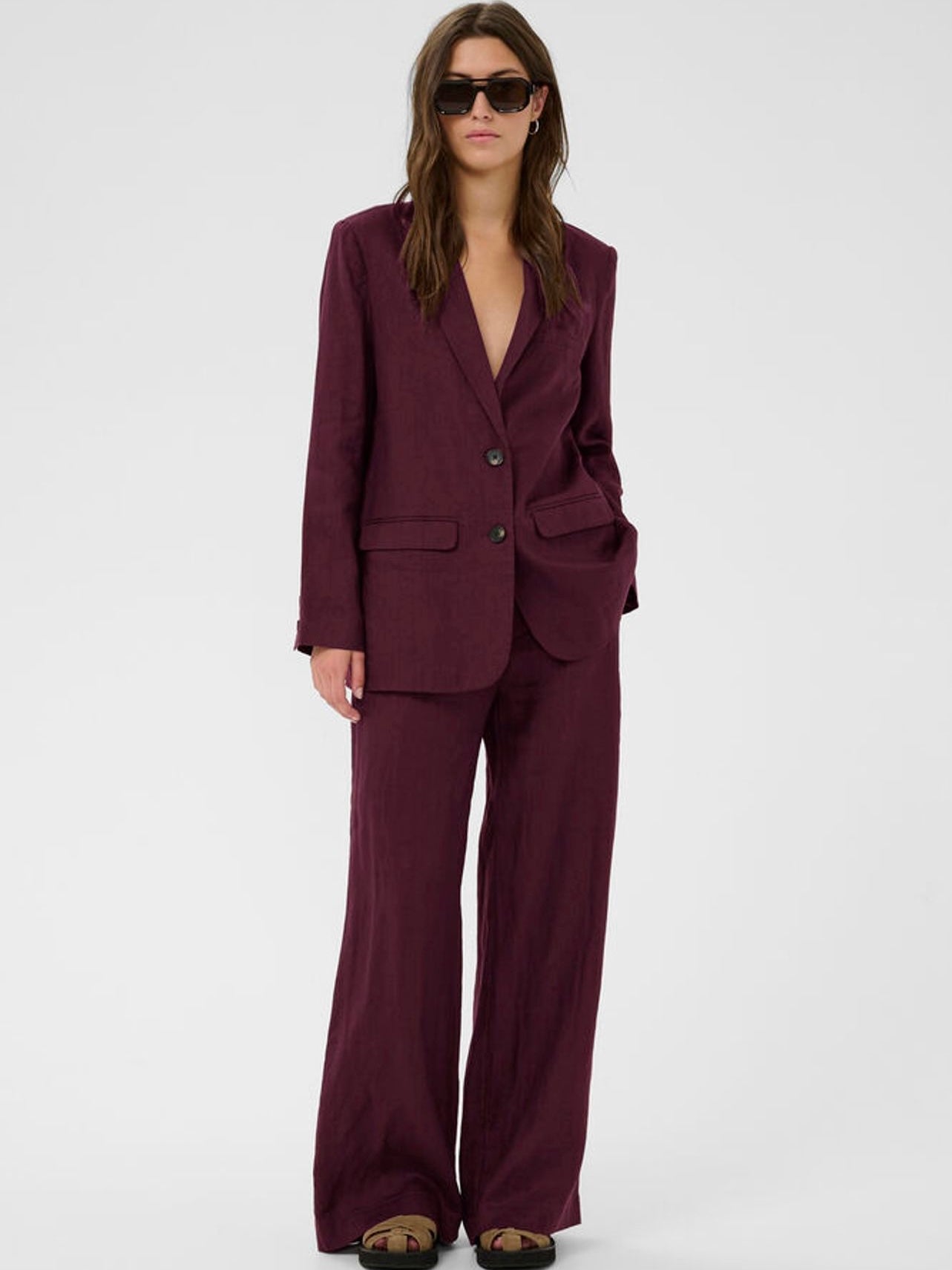 Ninnes PW Pant, Burgunder