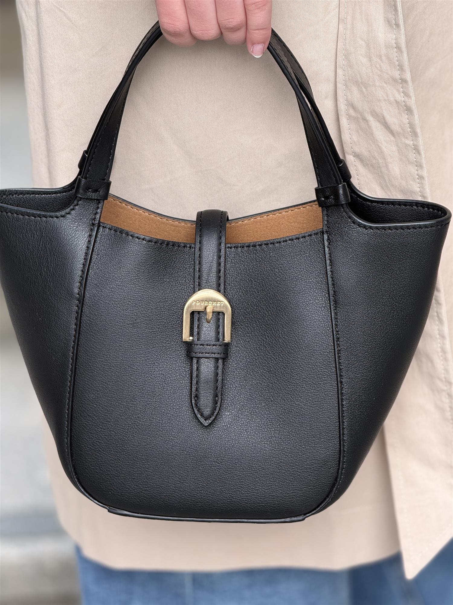 Lenvolee Small Shopper, Black