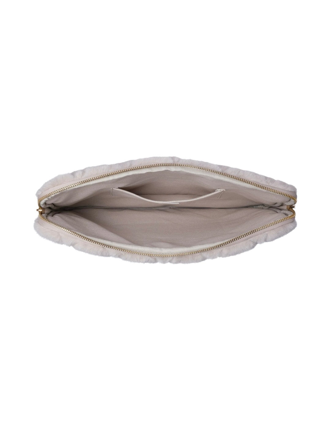 Faux Fur Quilted Mac Cover, Sand