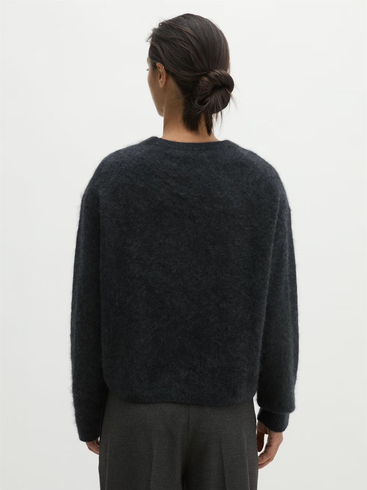 Pullover, Round neck, Coal Grey
