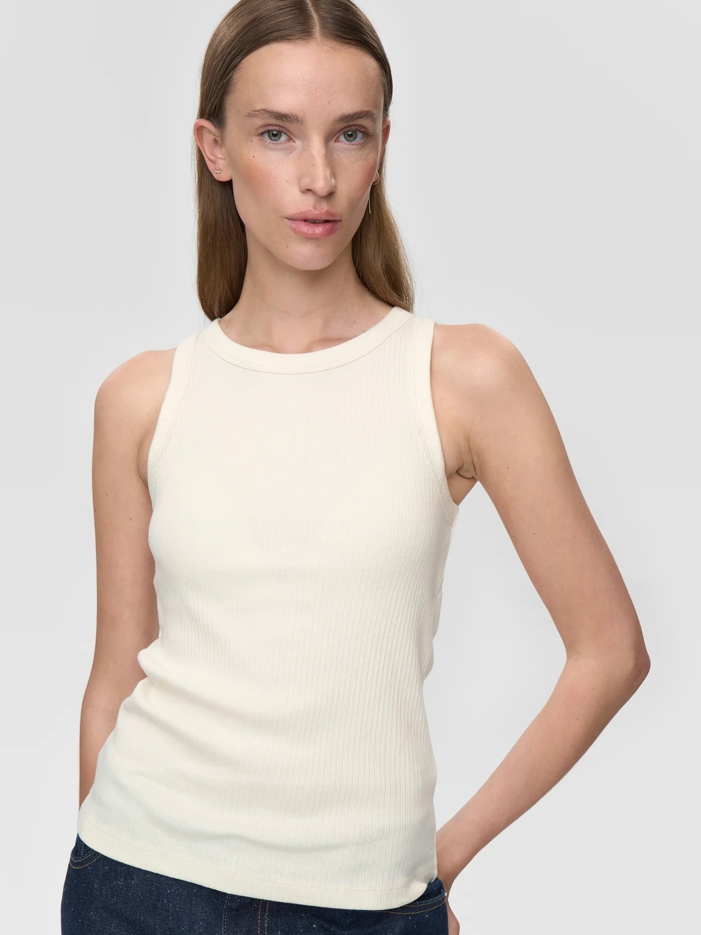 Lila Tank Top, Cream