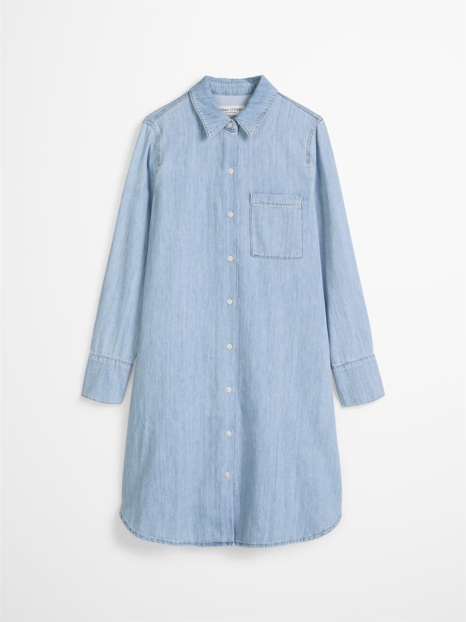Denim dress, relaxed fit, long sleeve