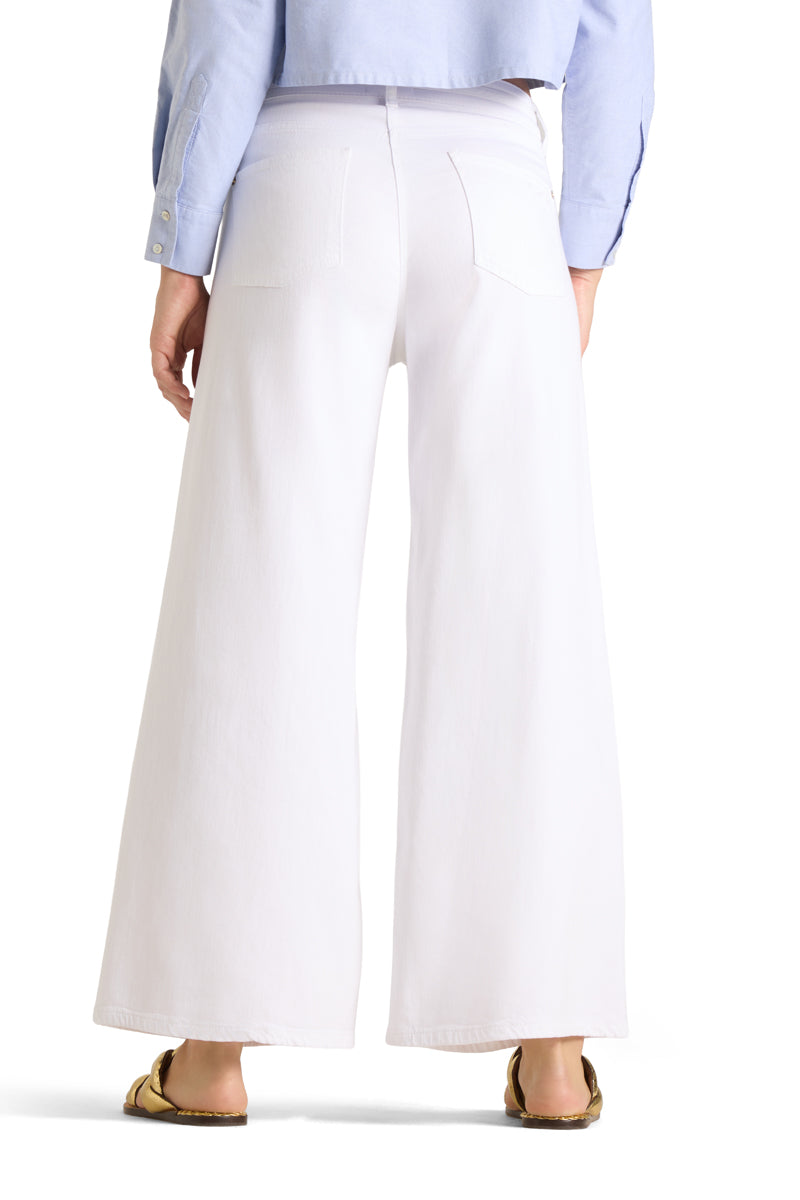 Palazzo Cropped, Fresh White