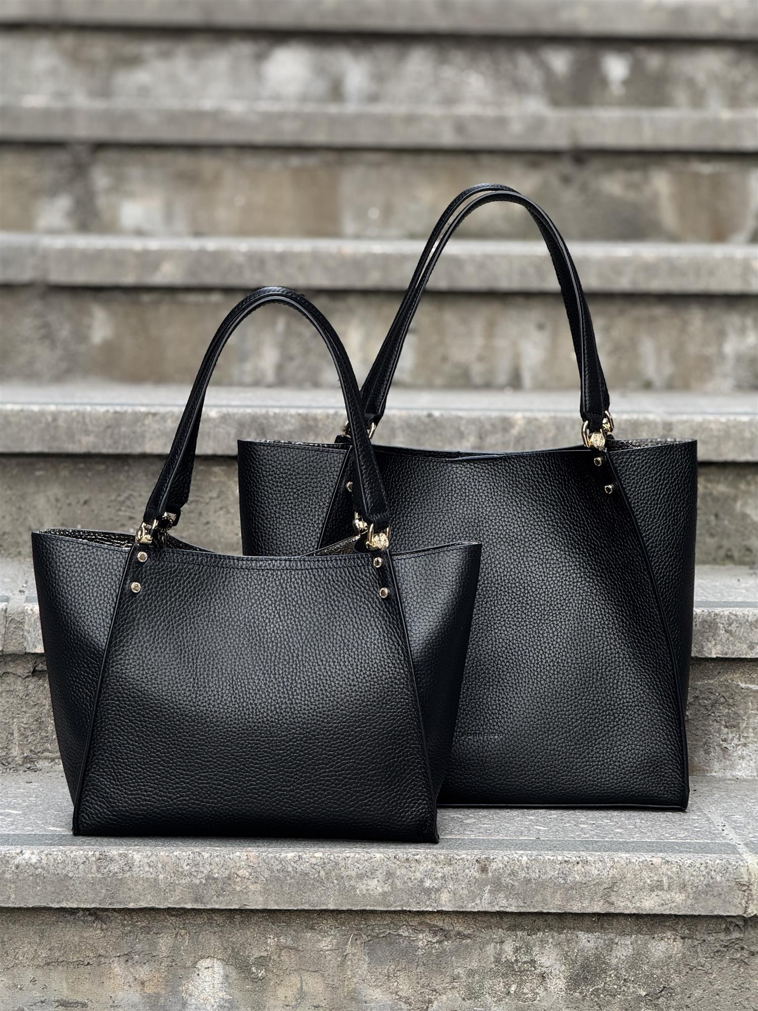 Hebdo, Small Tote, Black
