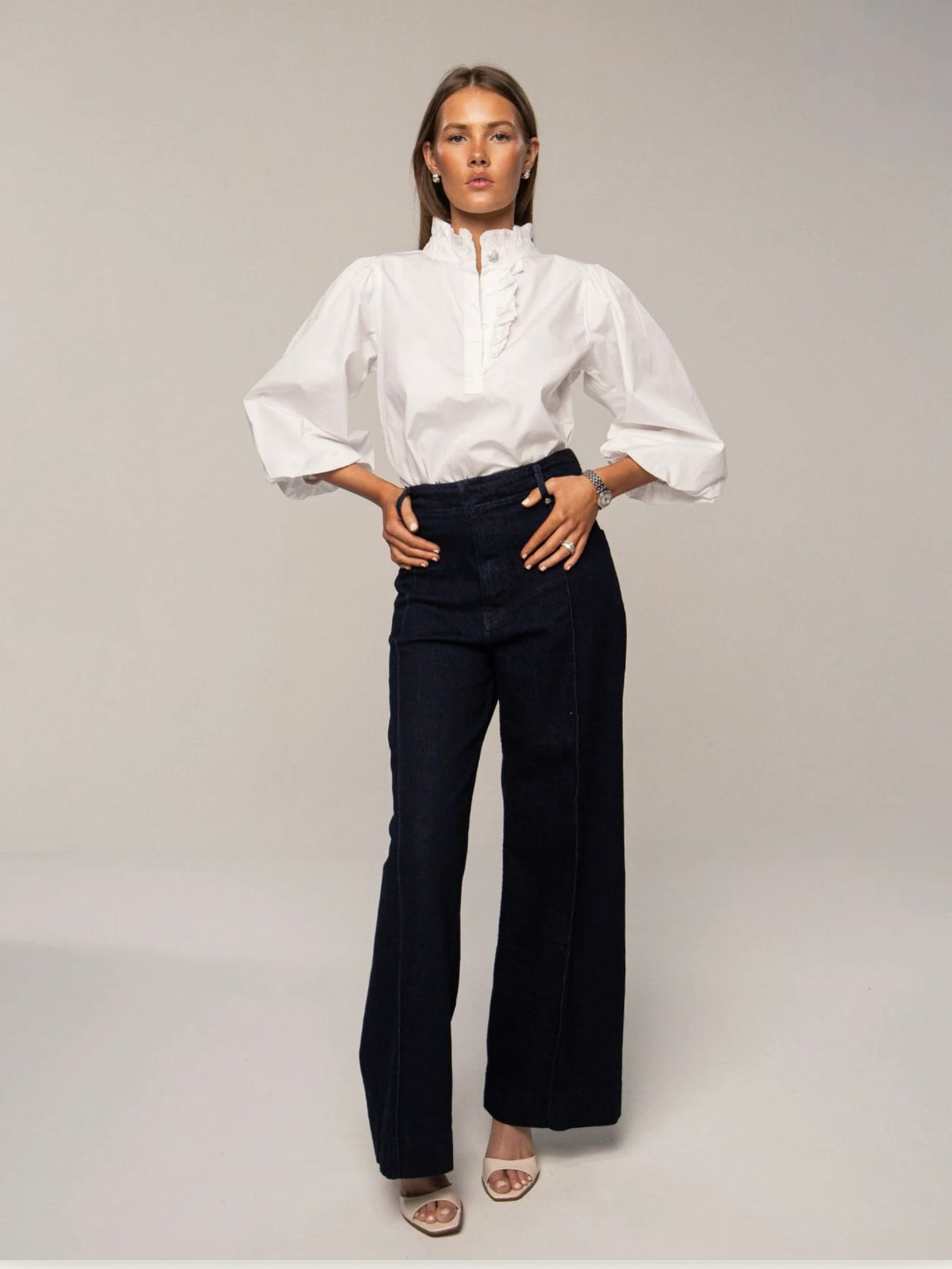 Ella Blouse, Sugar White
