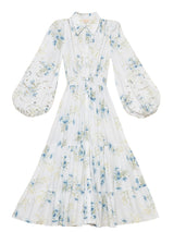 Poplin  Midi Dress, Blue Field