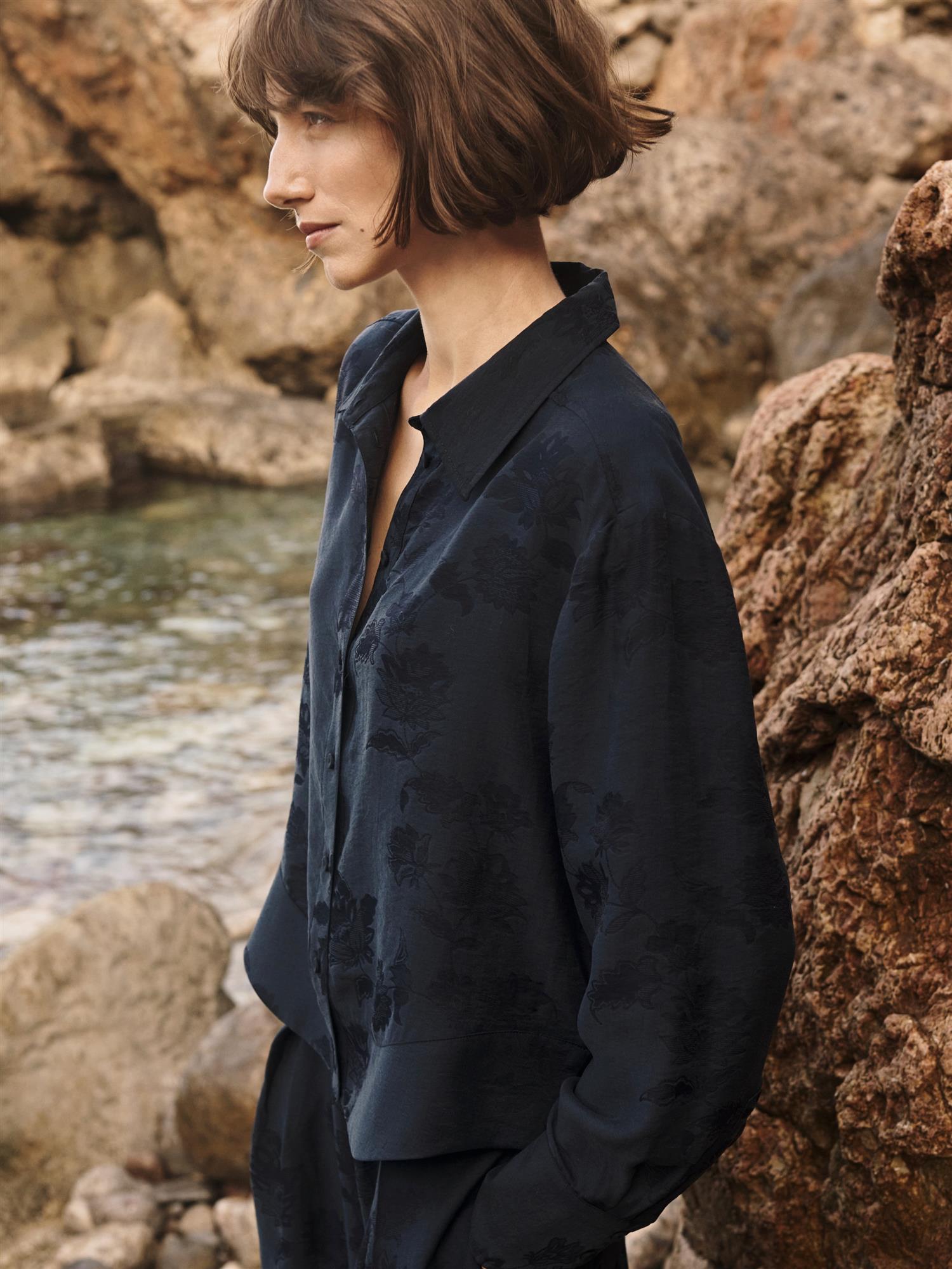 Carolla PW Shirt, Dark Navy