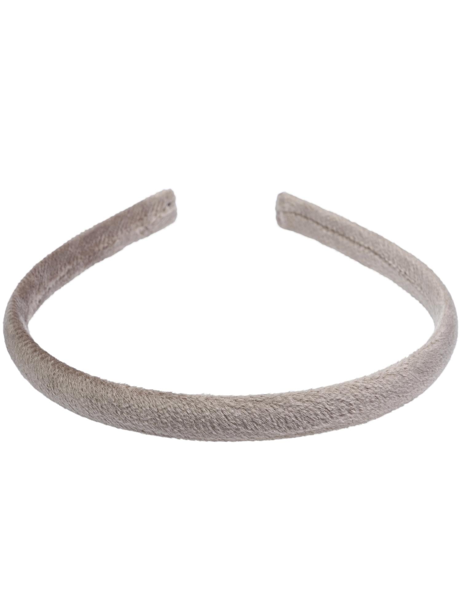 Velvet Hair Band Thin,Taupe