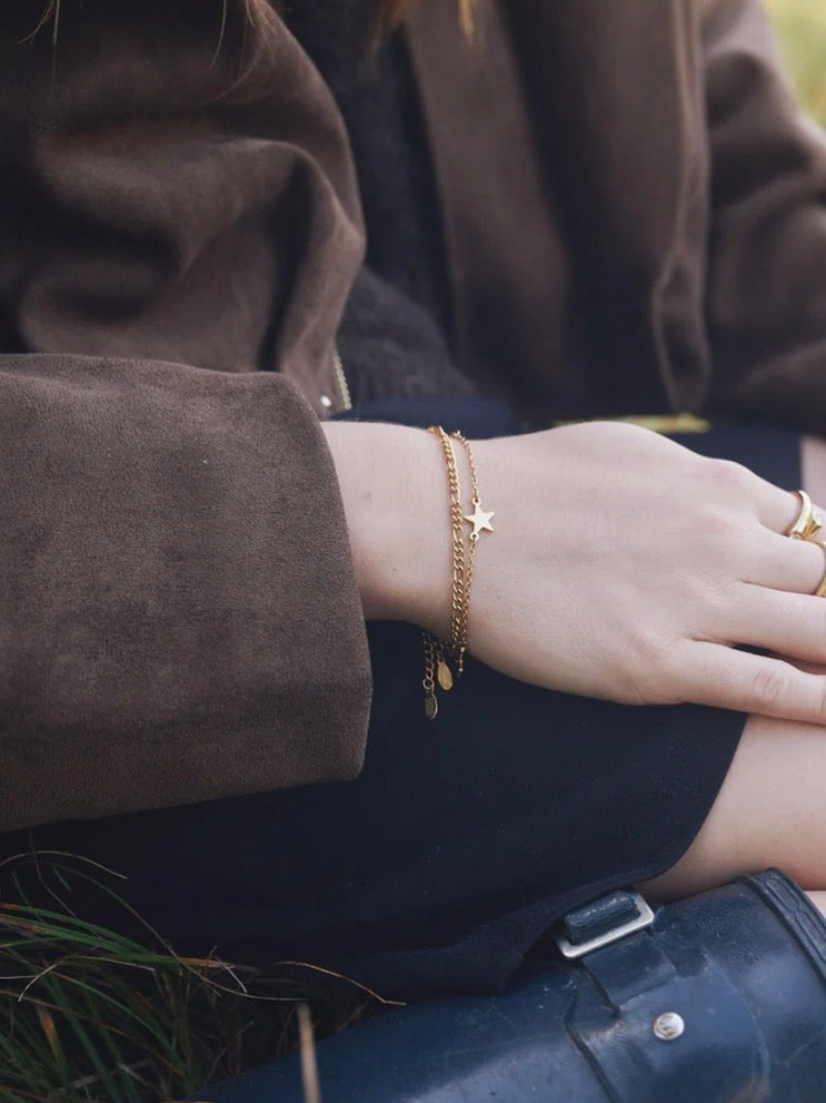 Majda - Star Bracelet Stainless Steel - Gold