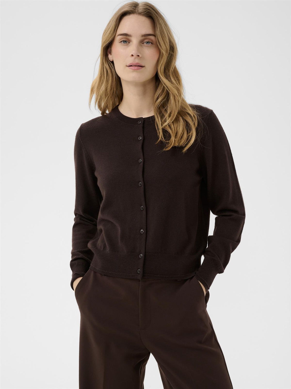 Noelani PW Cardigan, Brown