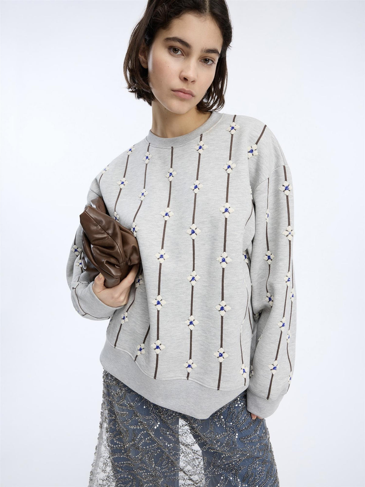 VESICLE Pullover, Light Grey