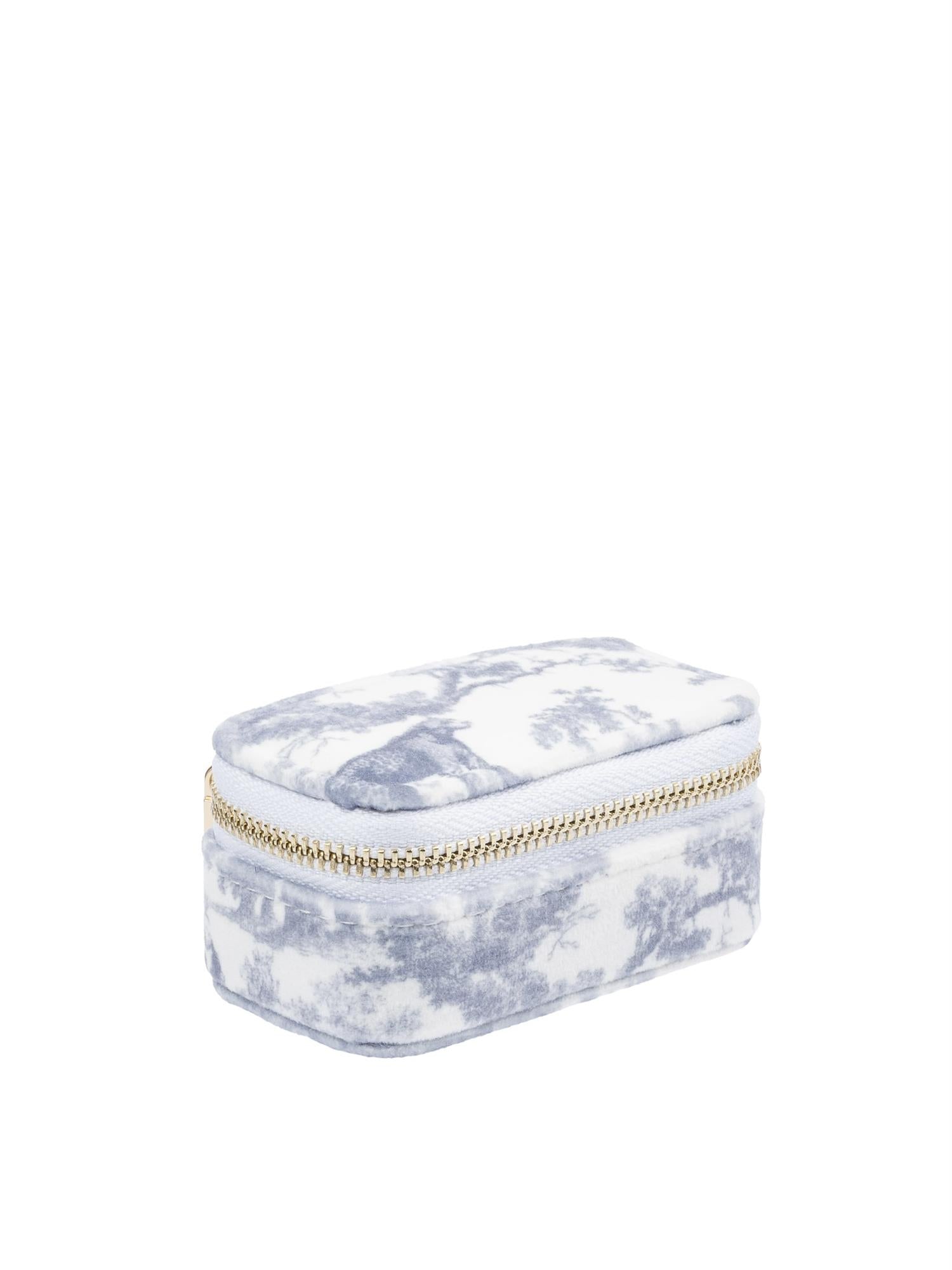 Velvet Jewellery Box Micro, Blue Savannah