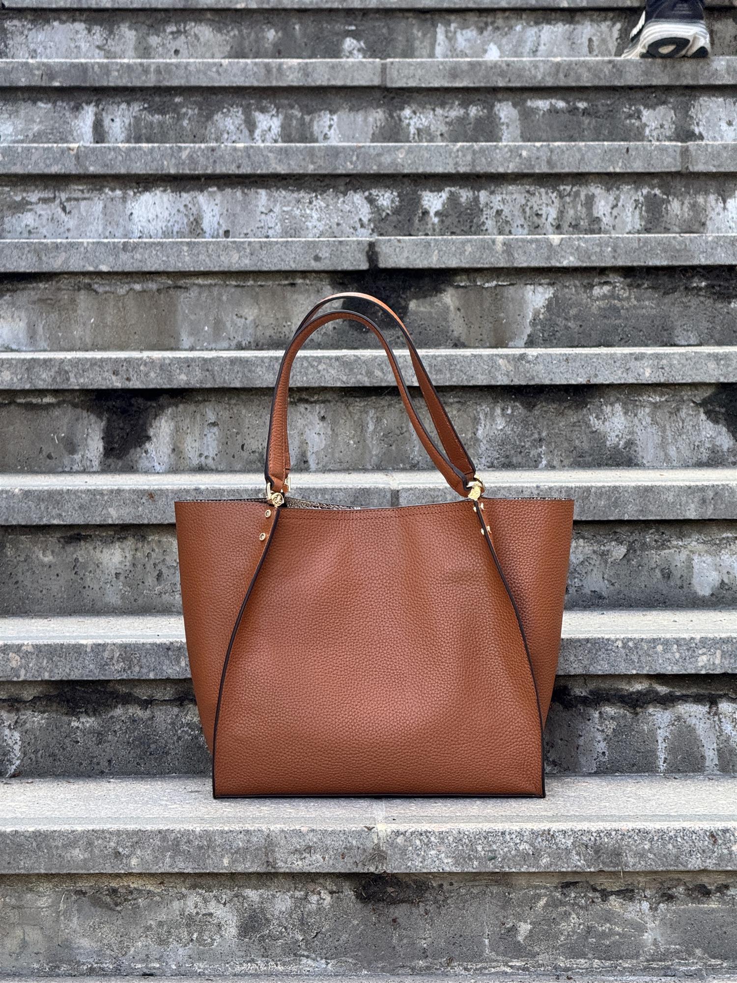 Hebdo shoppingbag Large, Camel