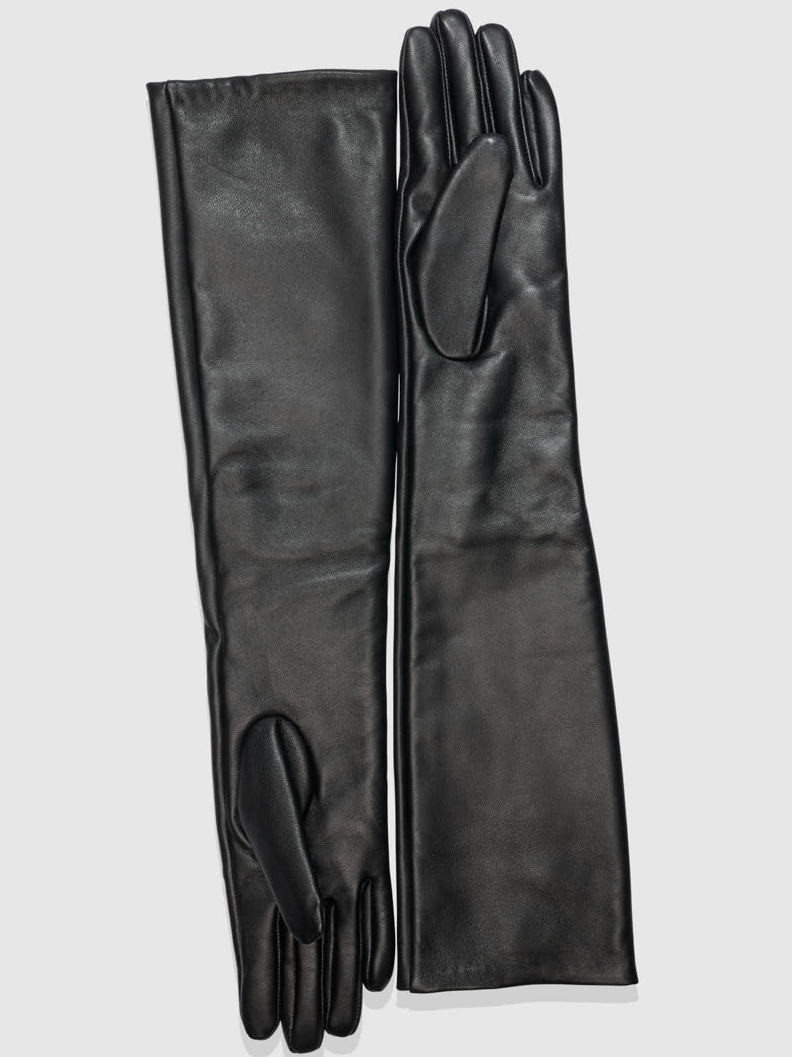 Long Leather Gloves
