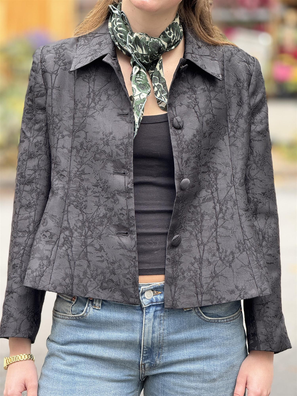 Brocade Blazer, Black