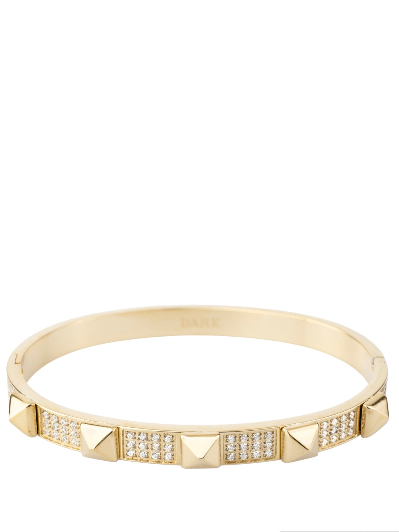 Stud Bangle W/Crystals