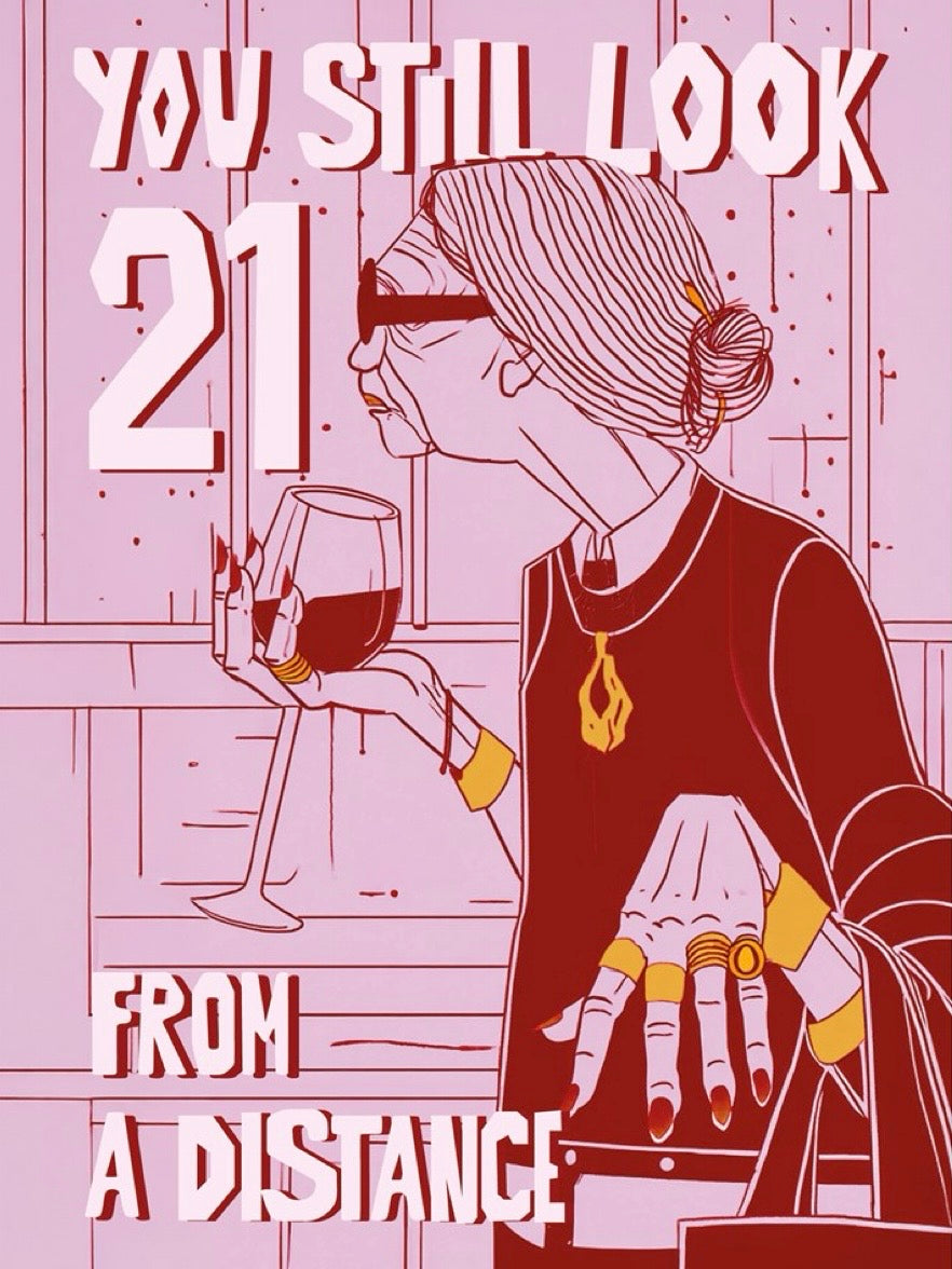 From a distance, Postcard