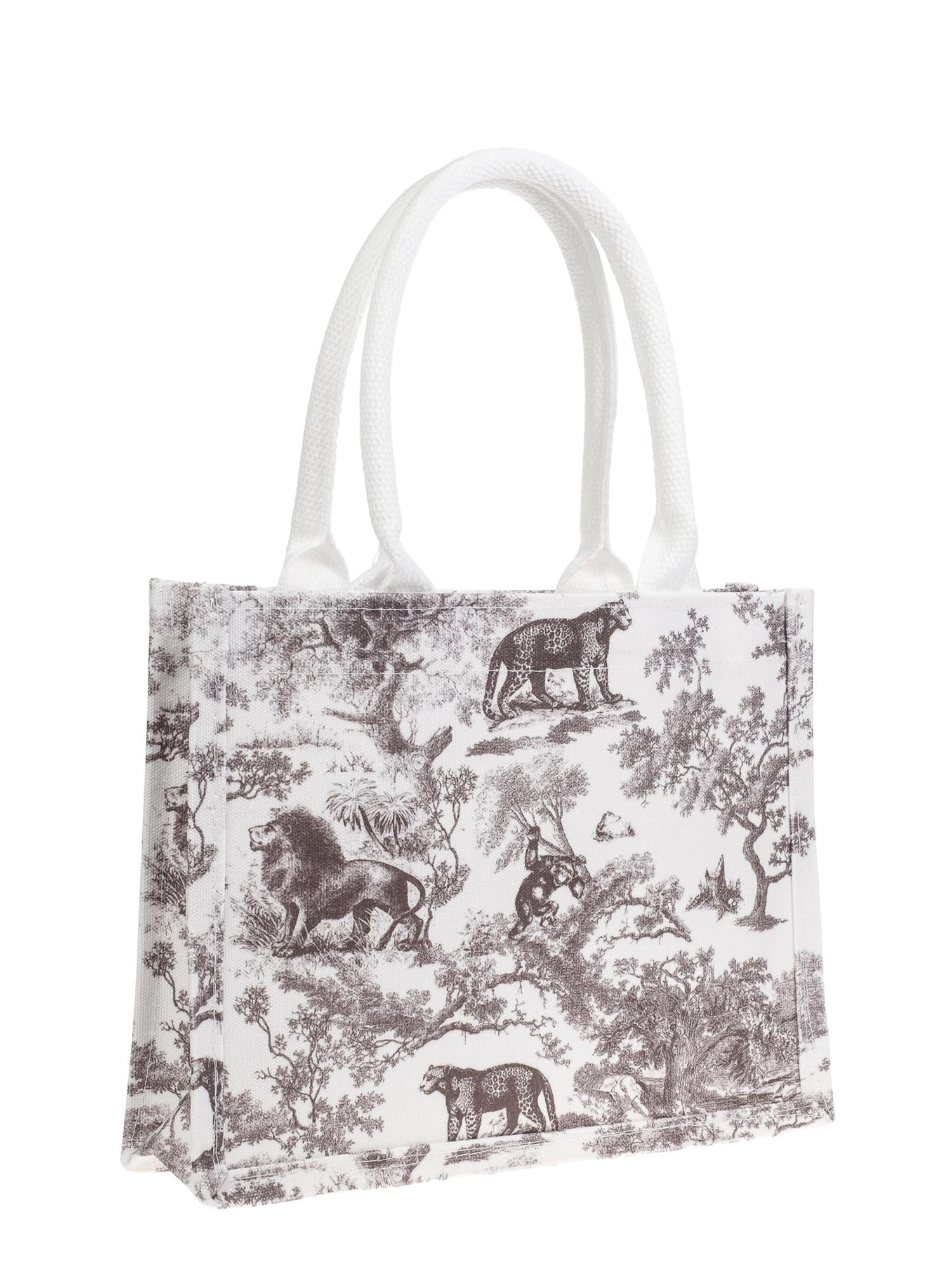 Canvas Tote Medium, Taupe Savannah