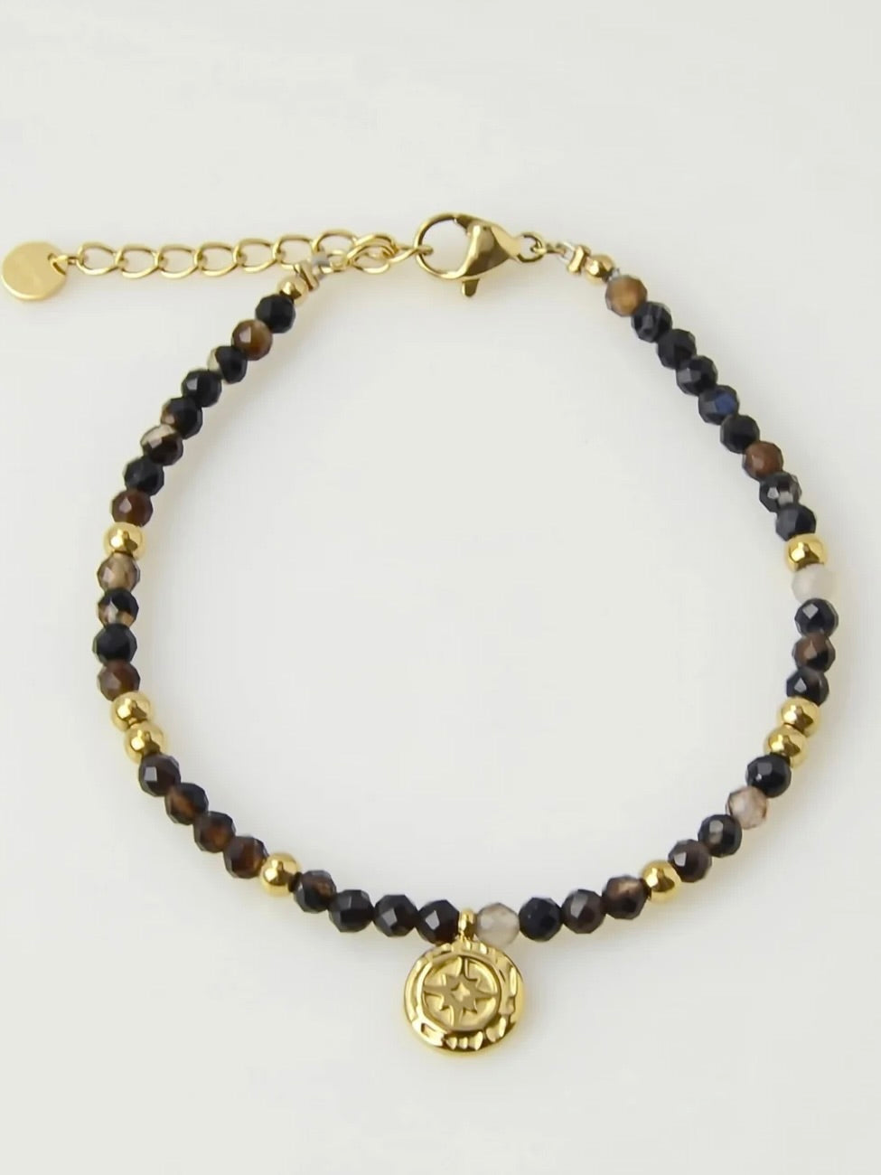 Bracelet, With natural stone, Black