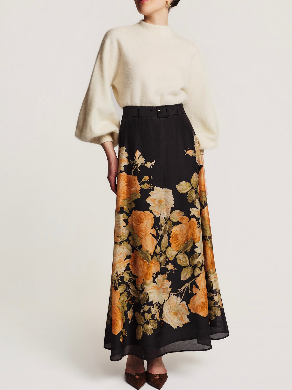 Organza Skirt, Midnight Field