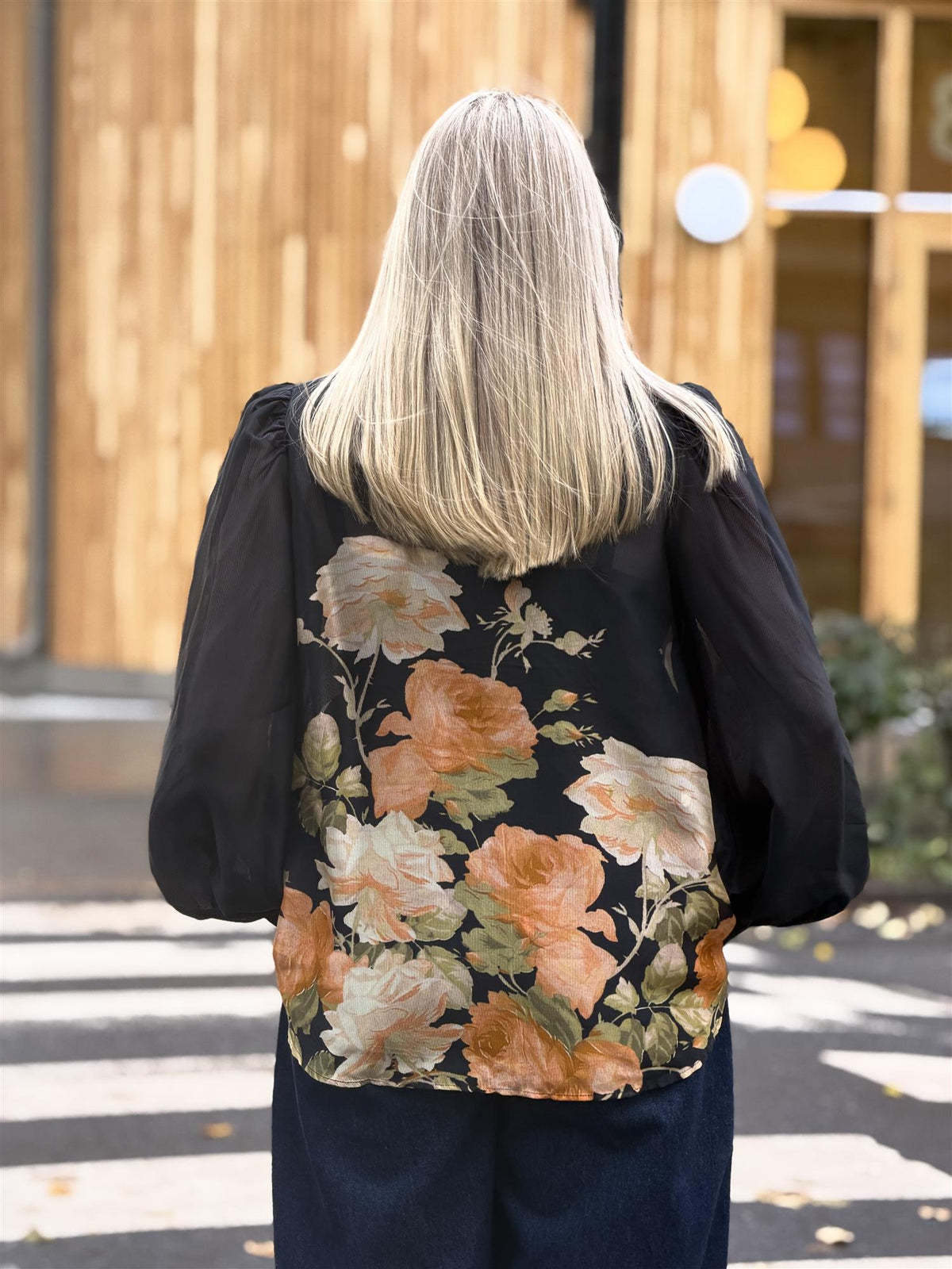 Organza Blouse, Midnight Field