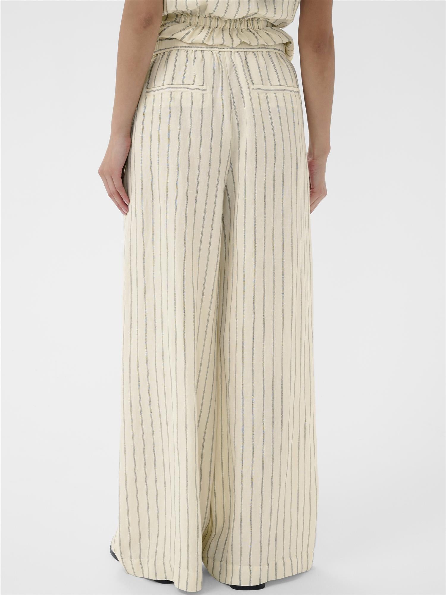 Biana PW Pants, Black Stripe