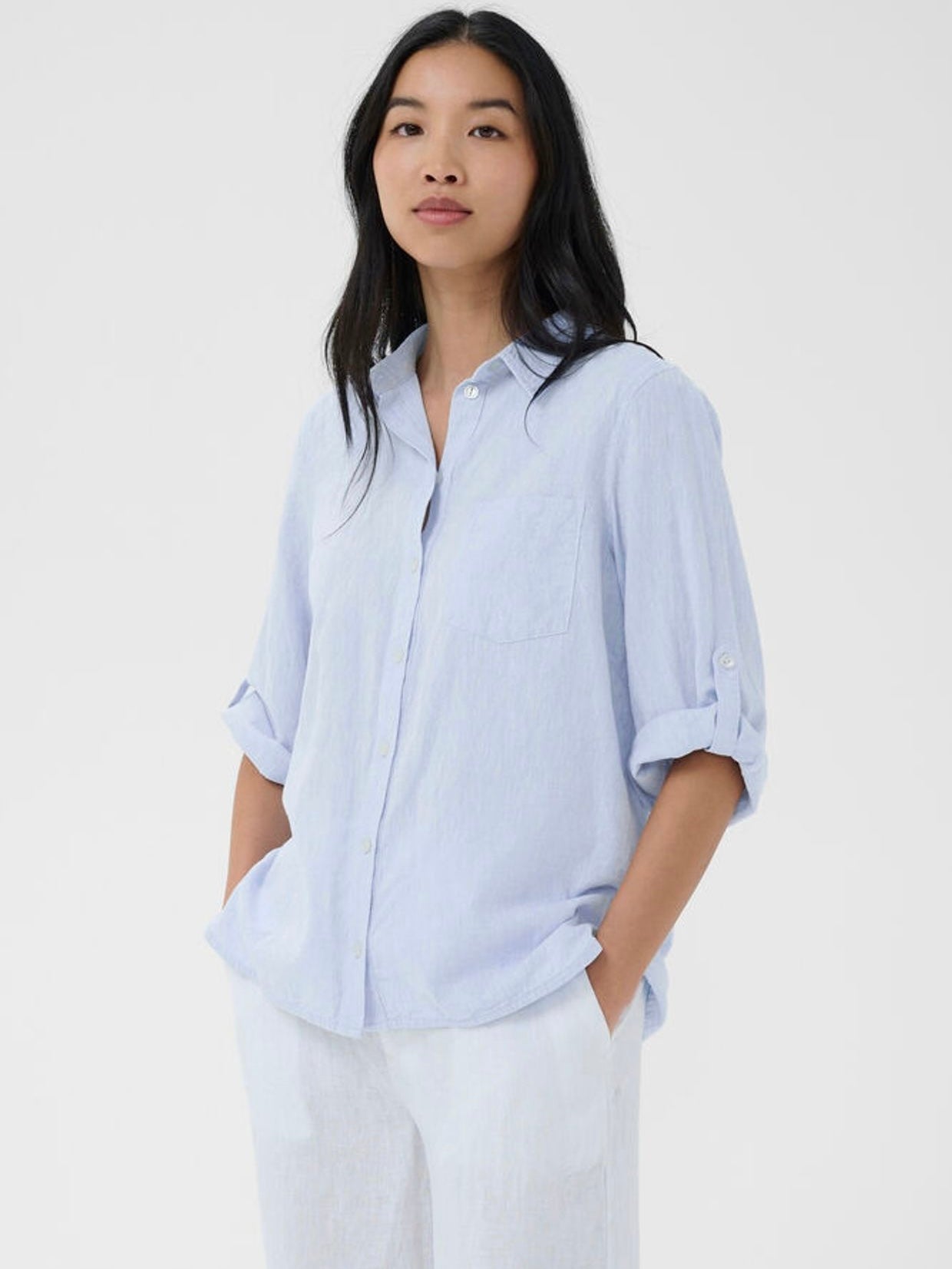 Cindie PW Shirt, Light Blue