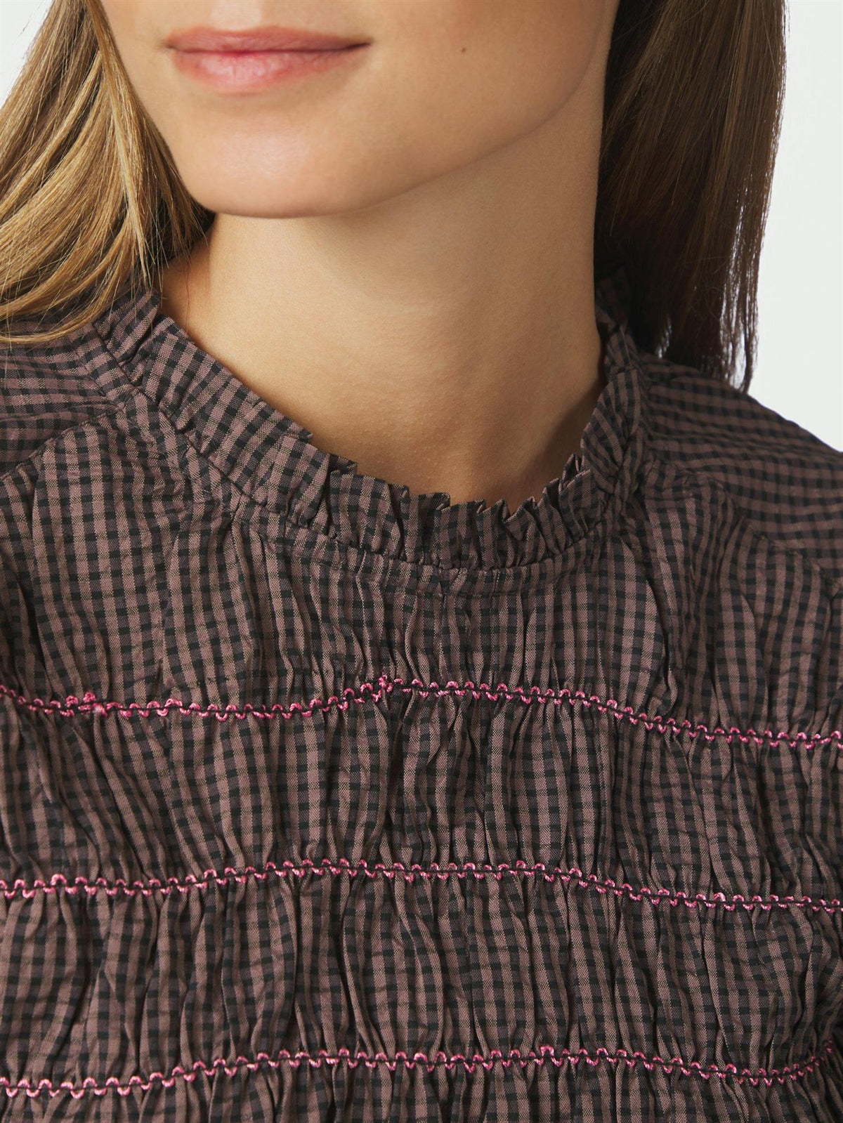Oliana Check Blouse