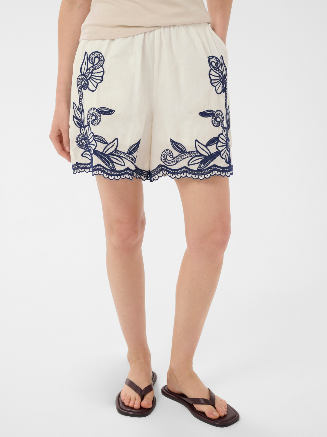 Bitja PW Shorts, White/Blue