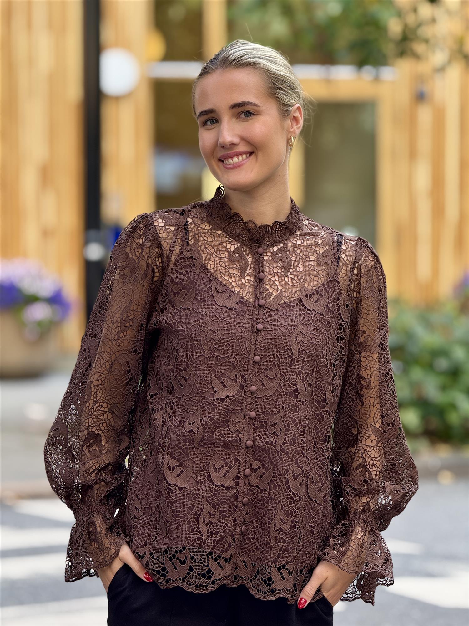 LOOK Blouse, Brown