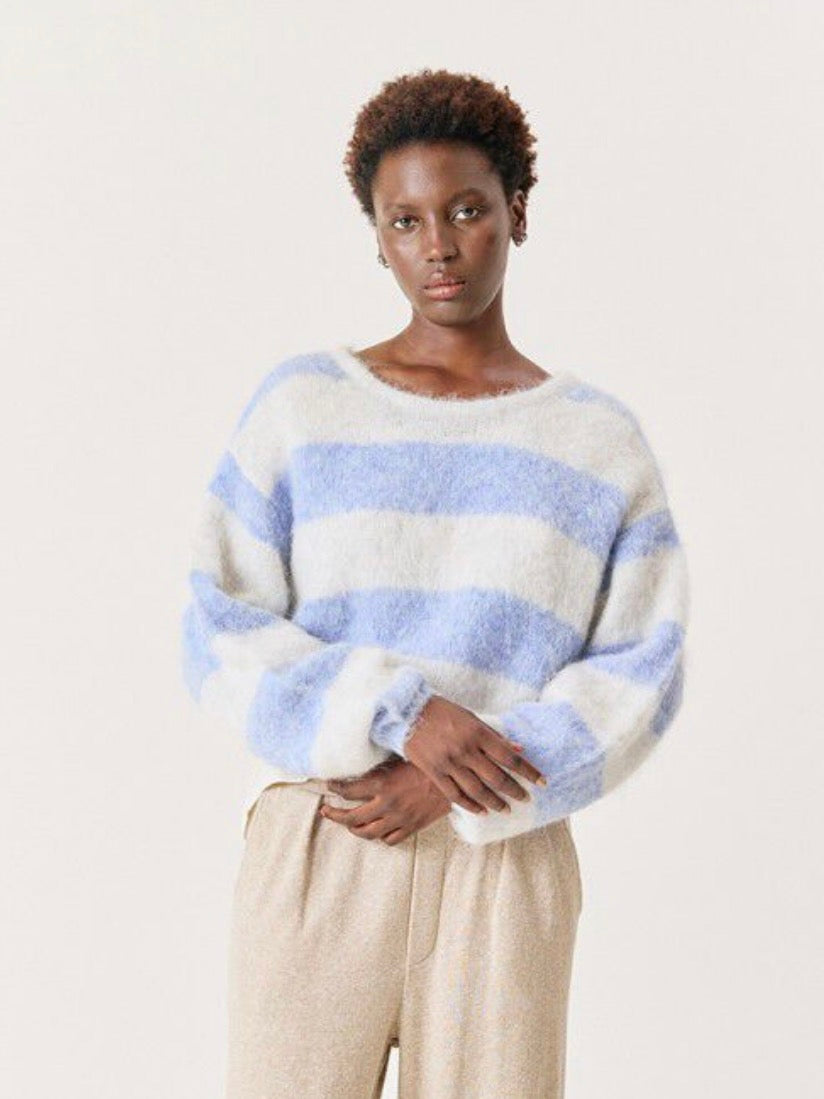 Niby Pullover, Blue/white