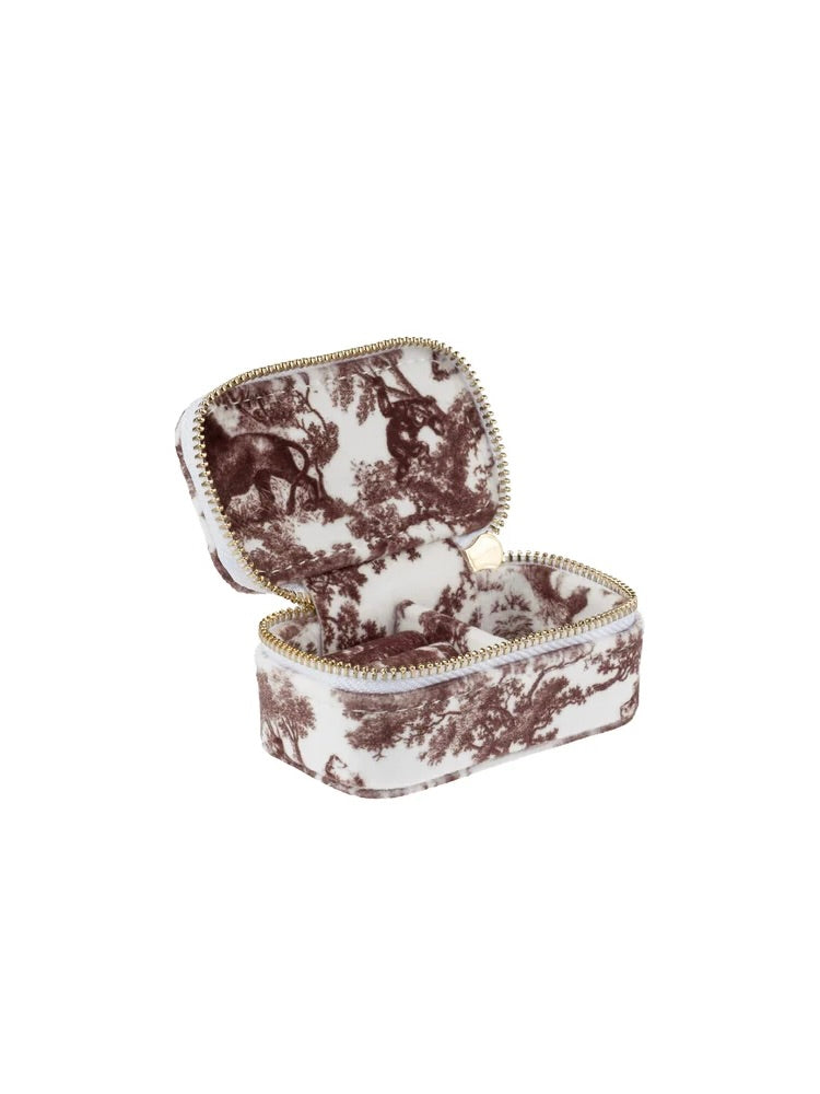 Velvet Jewellery Box Micro, Brown Savannah
