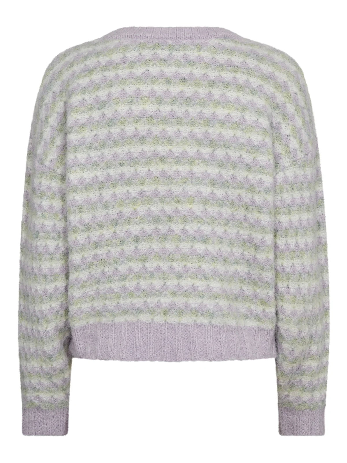 Sassi knit pullover, Green/Purple