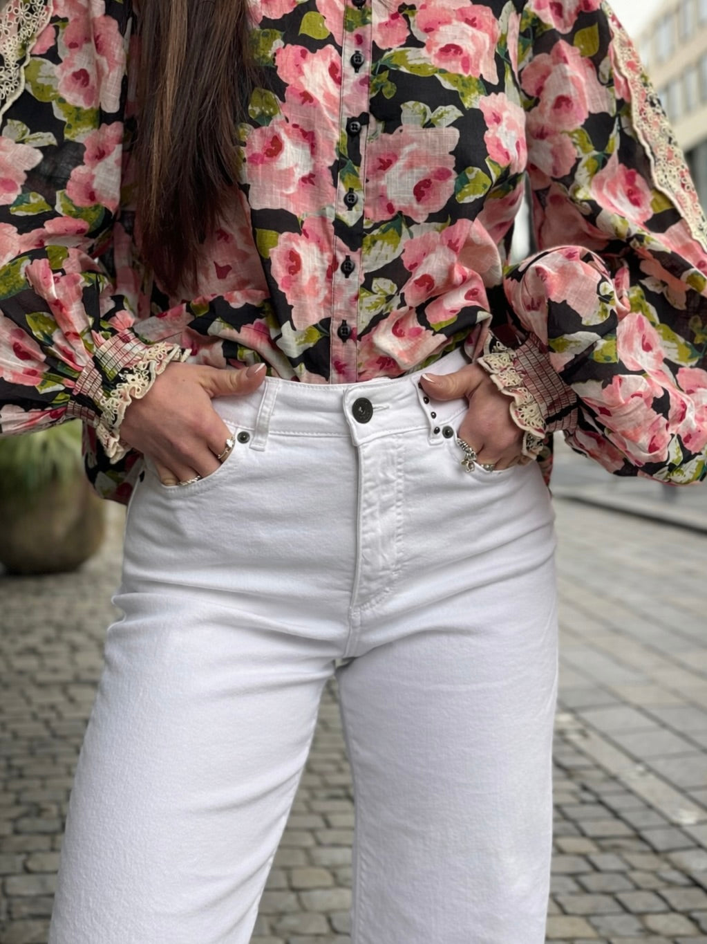 Janaya Jeans, White
