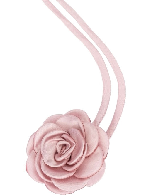 Satin Rose Brooch Small, Light Rose
