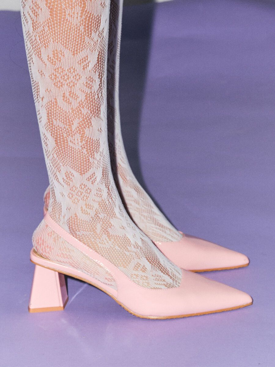 BIAMARALYN Slingback Patent, Pink