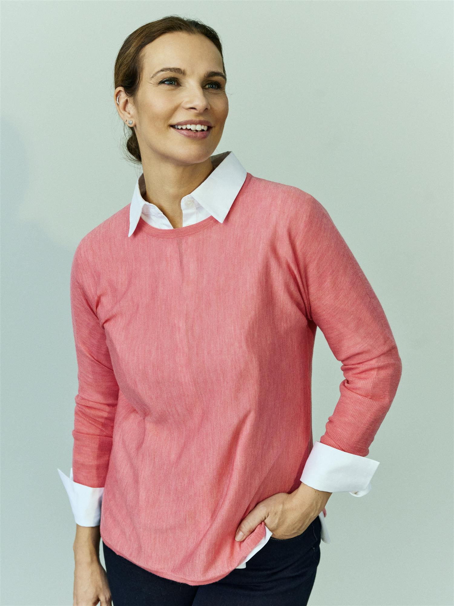 Pippa pullover, Coral mel.