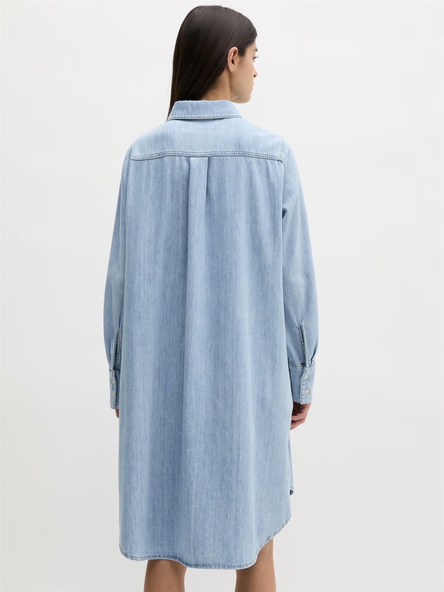 Denim dress, relaxed fit, long sleeve