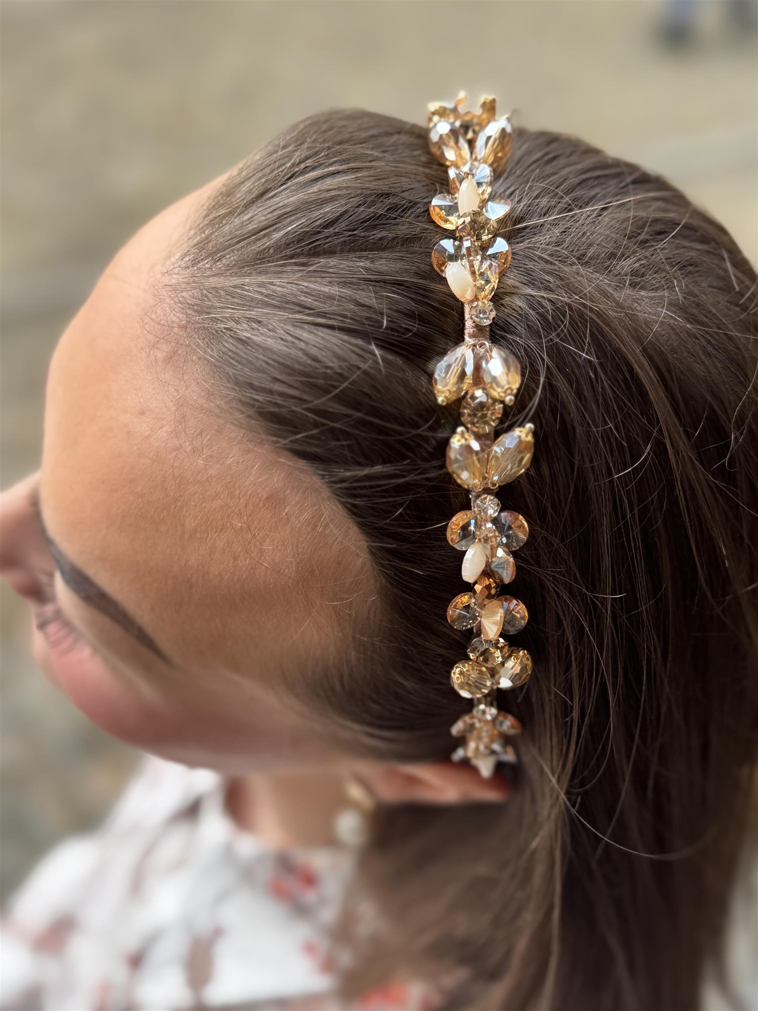 Crystal Hair Band, Champagne