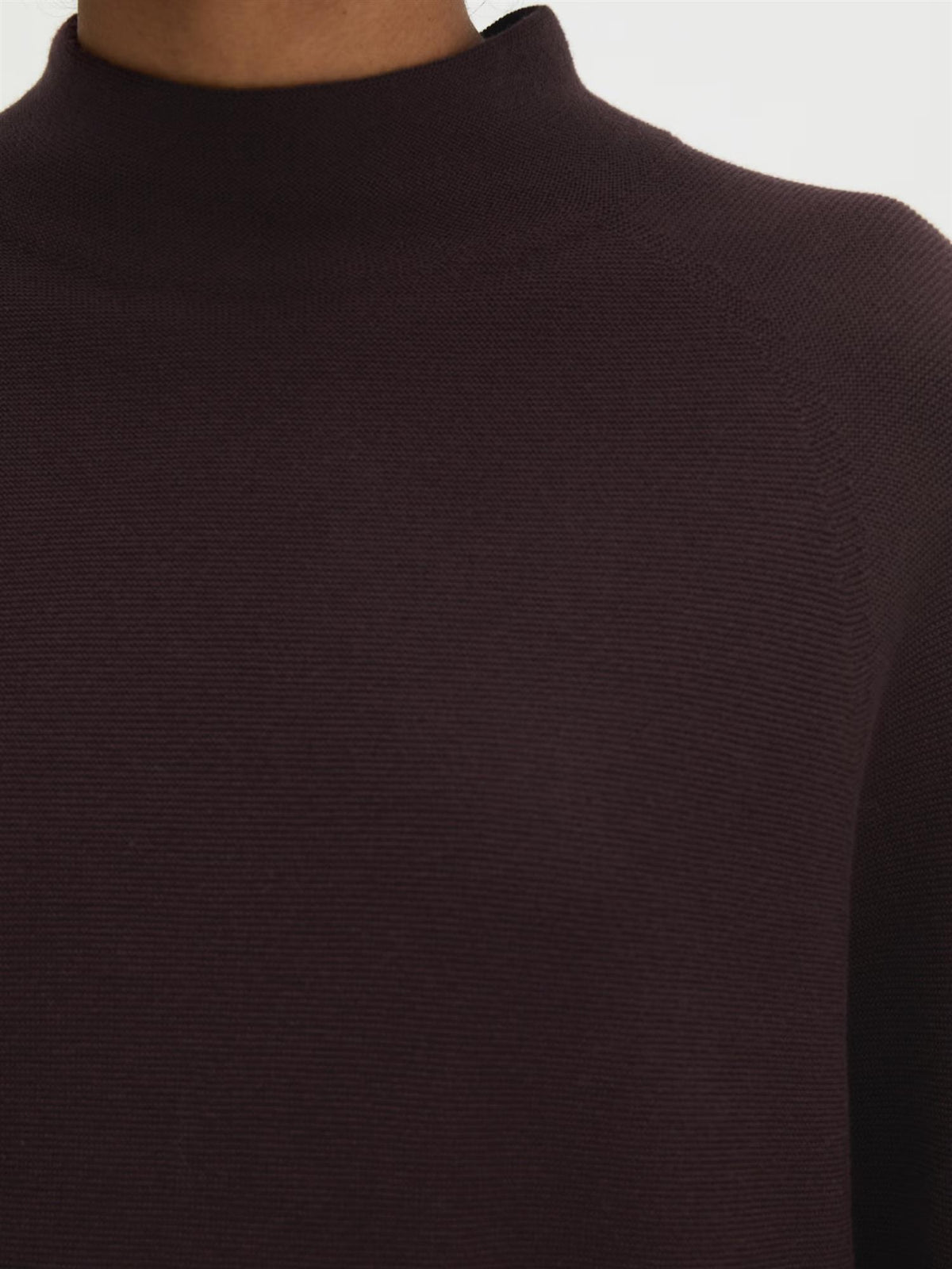 Pullover, Stand up collar, Burgunder