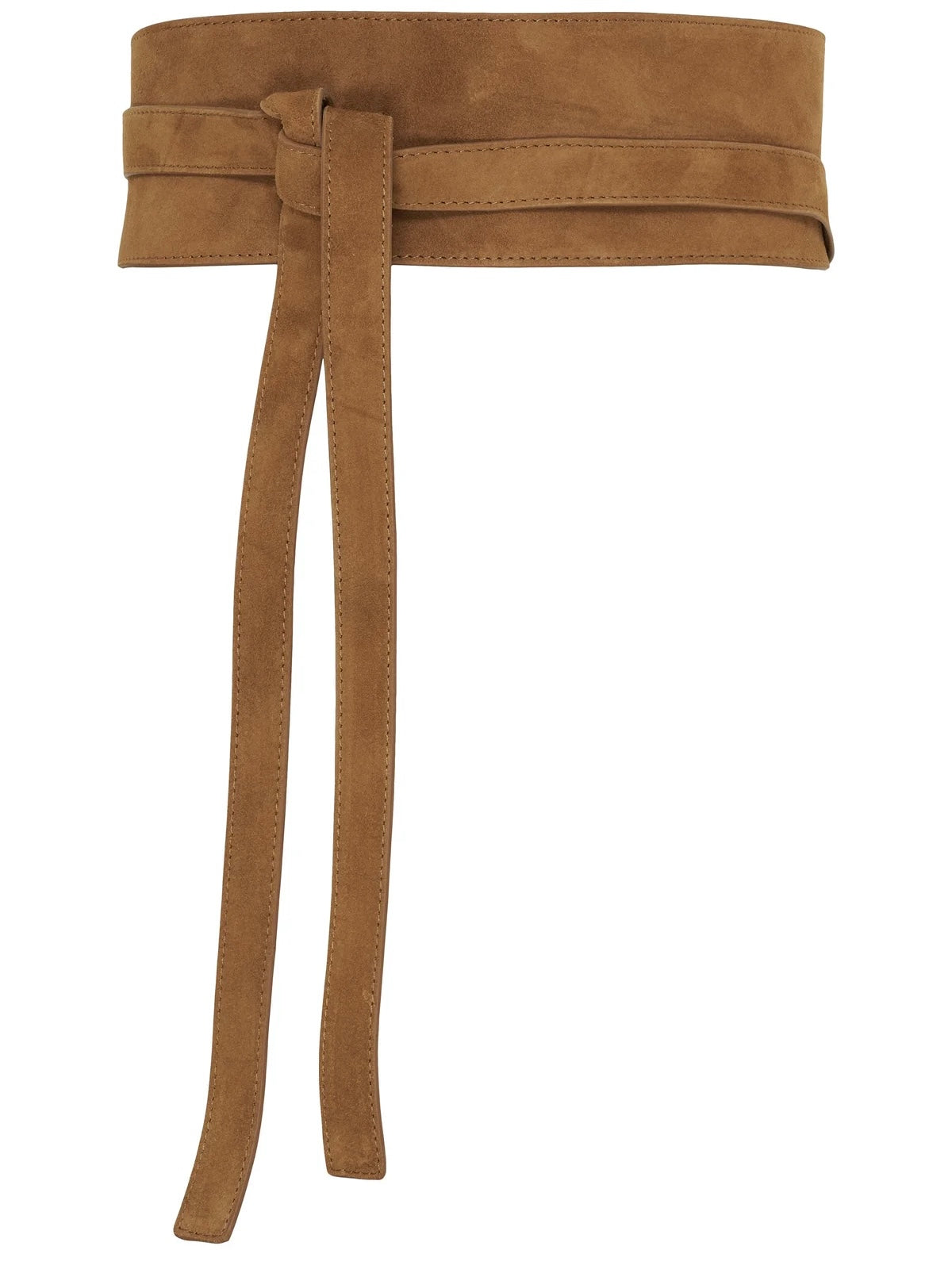 Suede Waist Belt, Beige