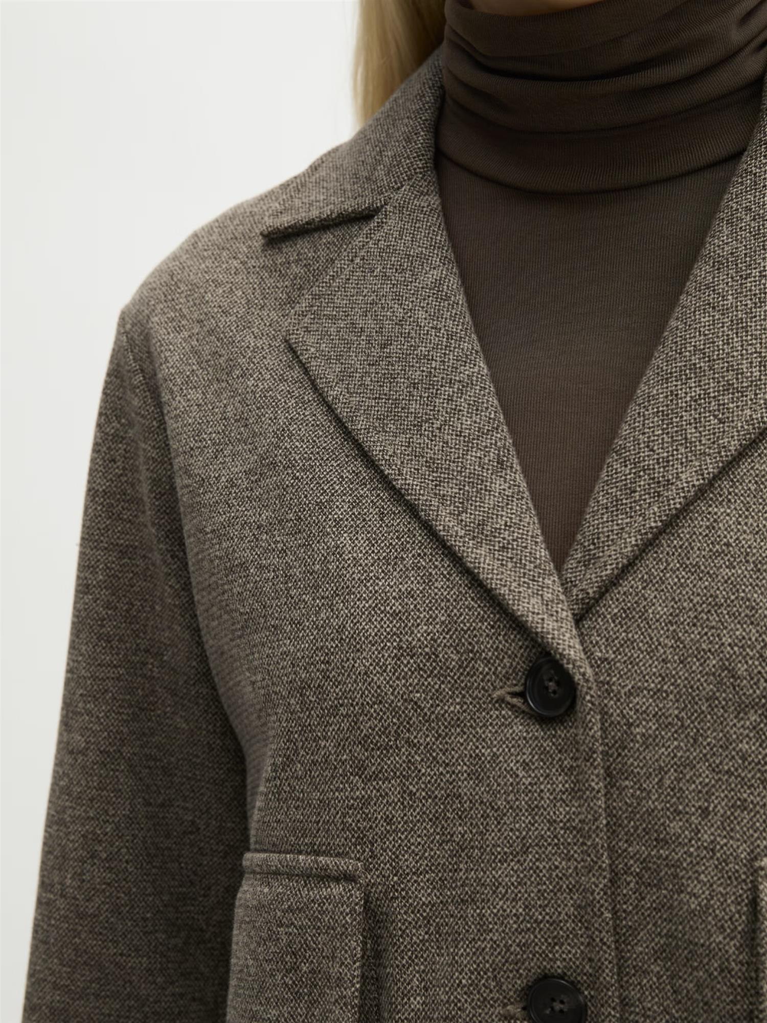 Jersey Blazer, Dark Brown
