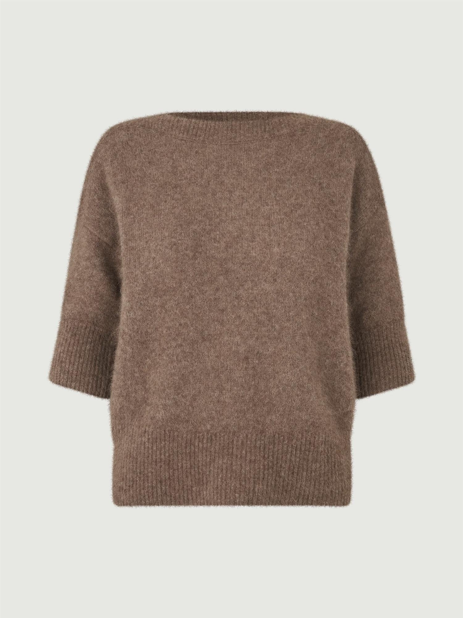 Moi Pullover, Brown Melange