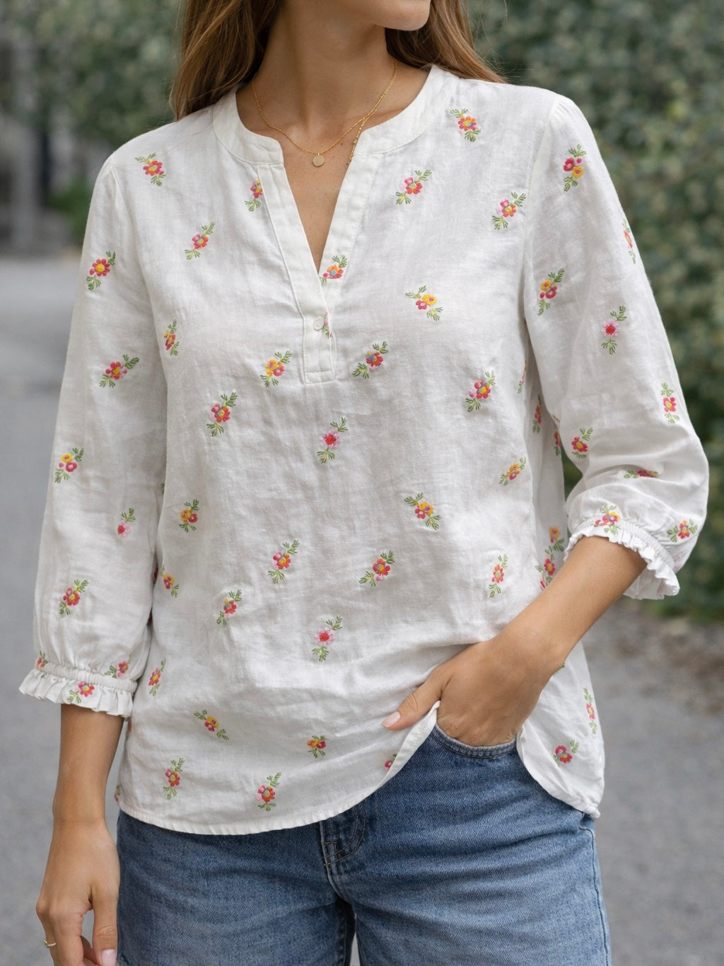 Rikkeliza Blouse, Rose