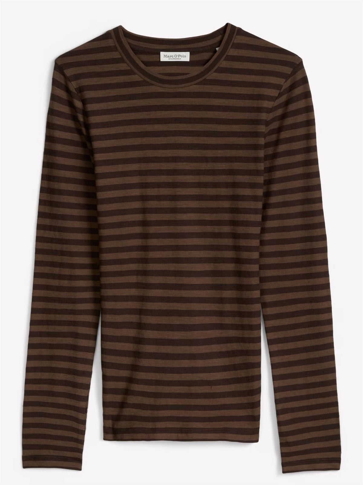 Jersey T-Shirt, longsleeve, Dark Brown