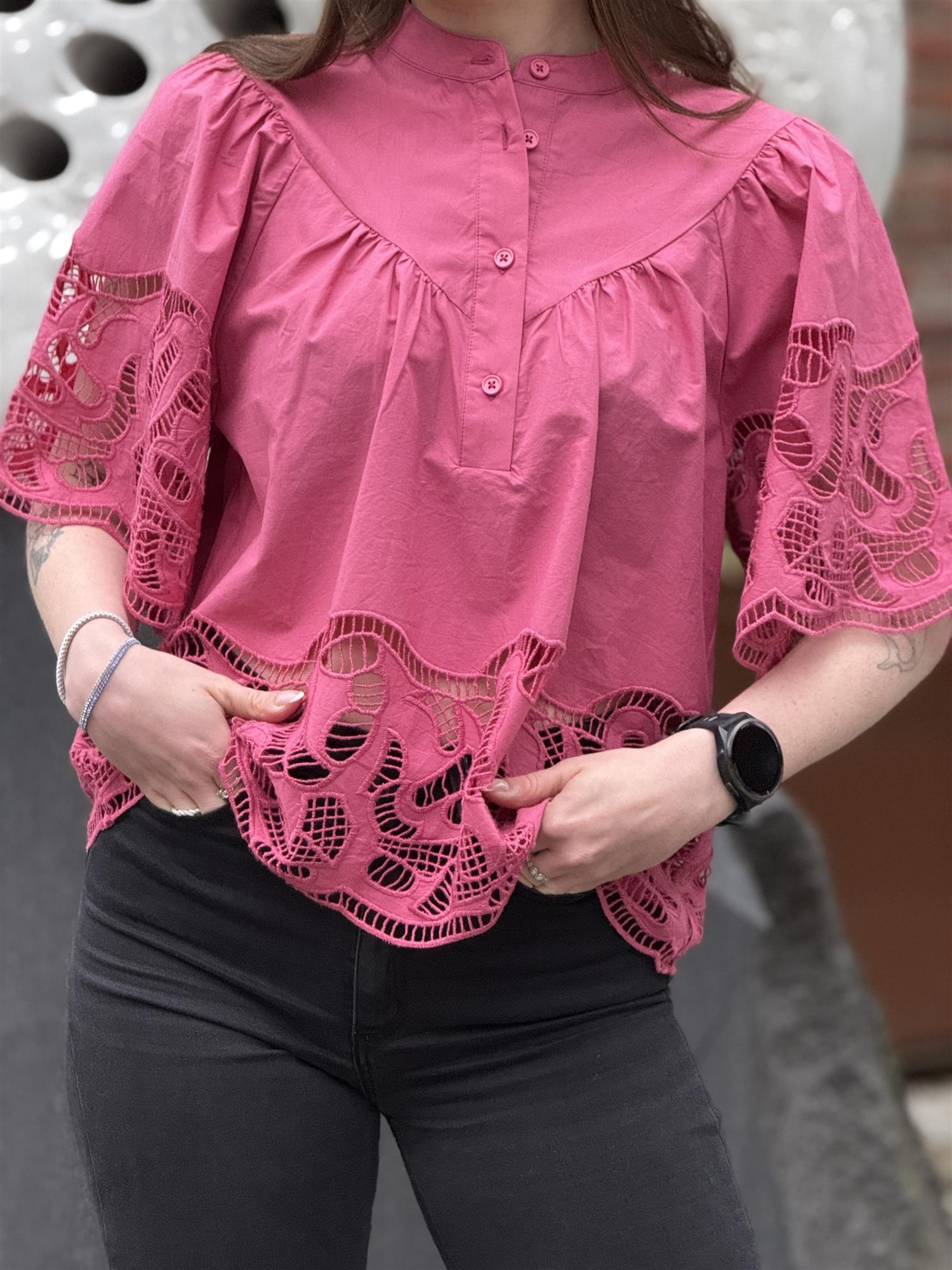 Linda blouse, Rose